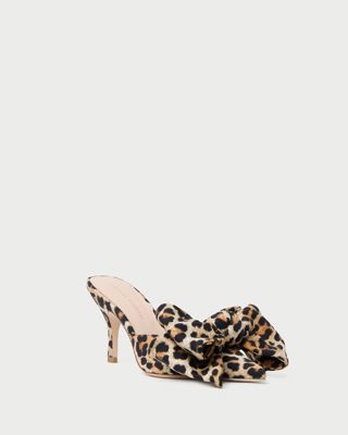 Margot Leopard Jersey Bow Mule