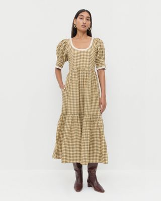 Gillian Puff-Sleeve Dress
