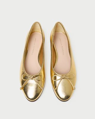 Noelle Champagne Ballet Flat
