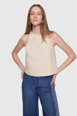 Nora Faux Leather Halter