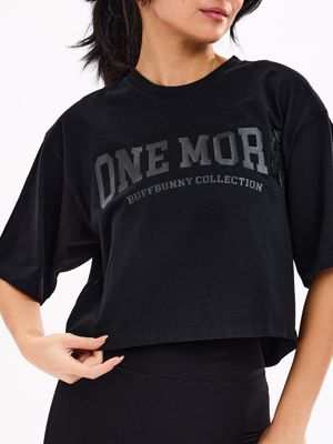 One More Crop Tee - Black