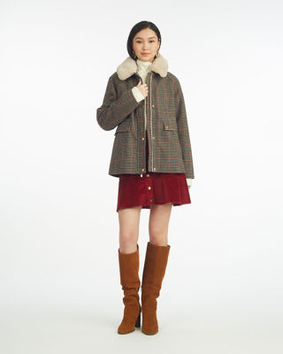 Mini Check Cropped Barn Jacket