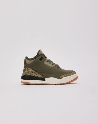 Jordan Air Jordan 3 Retro 'medium Olive' Pre-School
