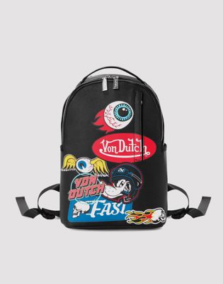 Von Dutch Sticker Logo Backpack