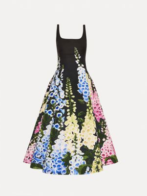 Degradé Foxglove Faille Dress