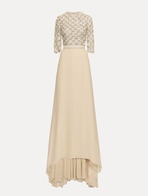 Mother Of Pearl Embroidered Gown