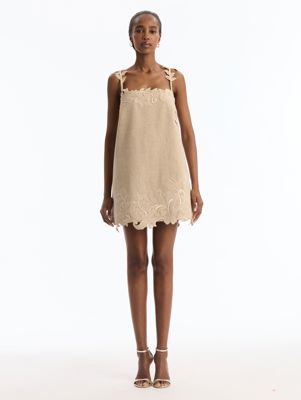 Corded Floral Shift Dress