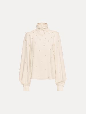 Pearl Cluster Georgette Blouse