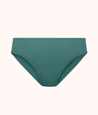 The Swim High Waist Bikini Bottom: Harbor Green