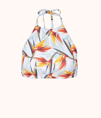 The Swim High-Neck Halter: Day Break Print