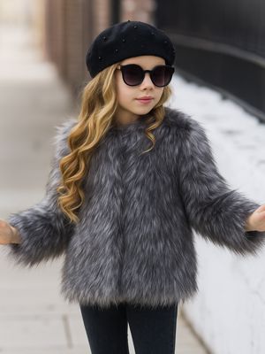 Classic Cozy Faux Fur Coat