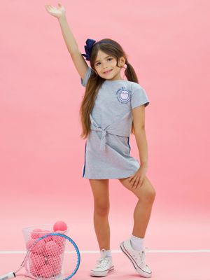 Smileyworld Athletic Club Tie-Front Dress