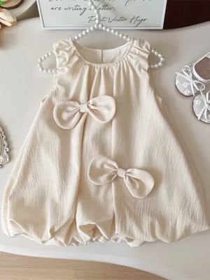 Pearl Bow Bubble Tank Dress