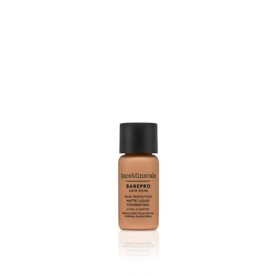 24hr Wear Skin-Perfecting Matte Liquid Foundation Mineral SPF 20 Sample Medium Deep 45 Neutral