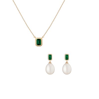 Lab Grown Emerald Heirloom Set