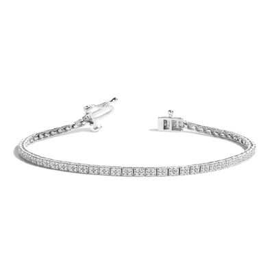 Diamond Cluster Tennis Bracelet