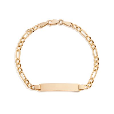 Baby Id Figaro Chain Bracelet