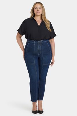 Margot Girlfriend Jeans In Plus Size - Midnight Breeze
