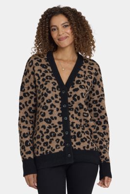 Cheetah Cardigan - Black Combo