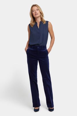 Straight Trouser Pants - Dark Sapphire