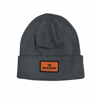 Logo Patch Beanie In Charcoal