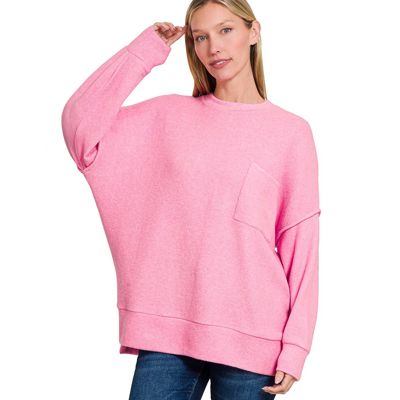 Hacci Oversized One Pocket Sweater