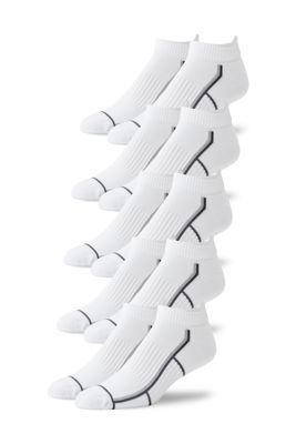 5-Pack Airknitˣ Ankle Socks Bright White