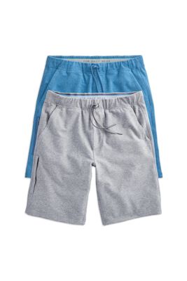 2-Pack Ace Sweatshort Chambray Heather / Grey Heather