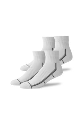 2-Pack Airknitˣ High Ankle Socks Bright White Outline