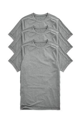 3-Pack 18-Hour Jersey Crew Neck Undershirt Grey Heather