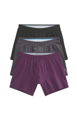 3-Pack Silver Boxer Briefs Lap Of Luxury