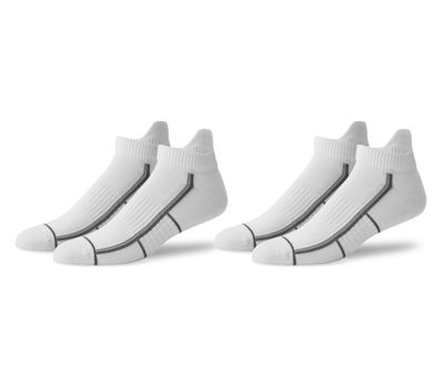 2-Pack Airknitˣ Ankle Socks Bright White Outline