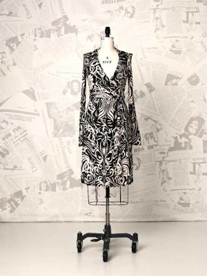 Julie Silk Jersey Wrap Dress - DVF Vintage