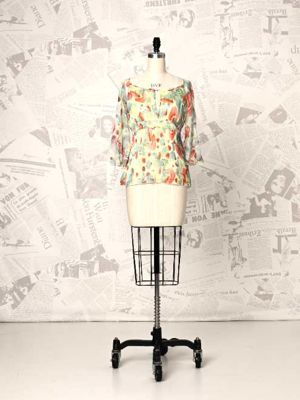 Long Sleeve Silk Blouse - DVF Vintage