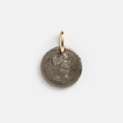 Vintage 18K President Washington & Lincoln Coin Charm