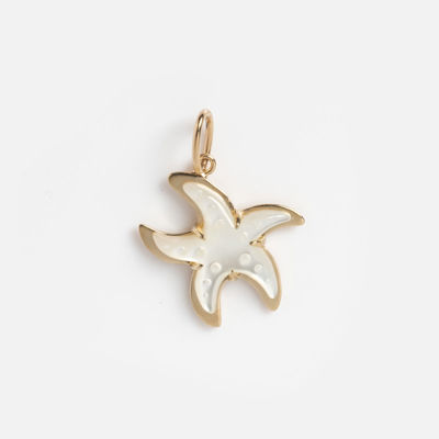 Solid Gold Starfish Charm