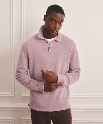 Luxe Cashmere Polo Sweater
