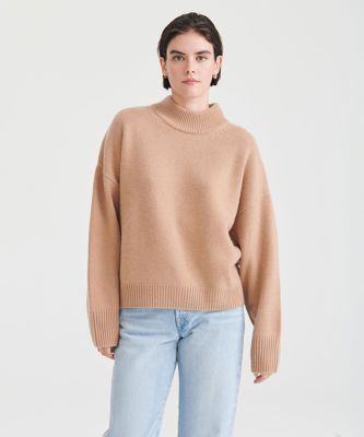 Super Luxe Cashmere Mockneck Sweater