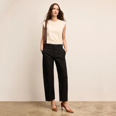 Bari Barrel-Leg Jean - Eco Better Than Denim :: Black