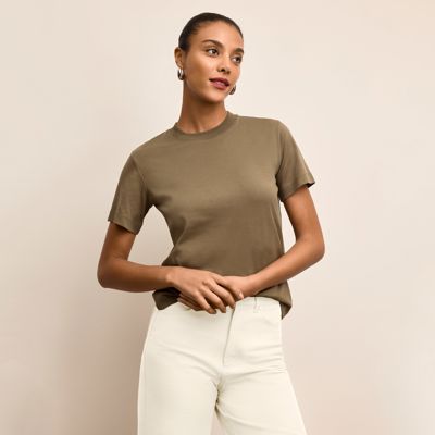 Leslie Classic T-Shirt - Organic Pima Cotton :: Caraway