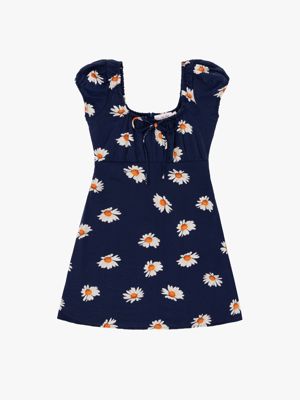 Suzy Dress - Navy Daisy
