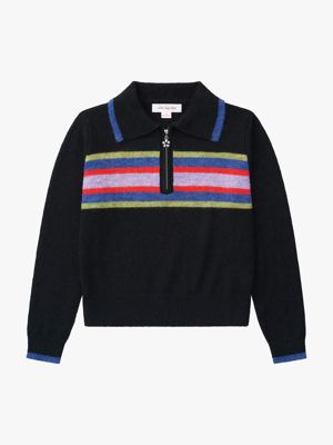 Wylie Half Zip Sweater - Black Multi