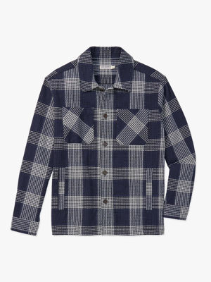 Riptide Shirt Jacket - Waffle Navy