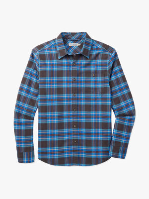 Seaside Lightweight Flannel - Stream Blue Plaid