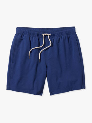 Bayberry Trunk - Navy Seersucker