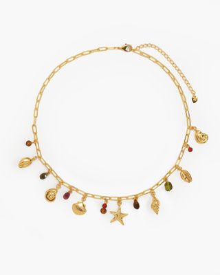 Coral Dancer Charm Necklace