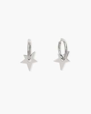Star Earrings In Silver