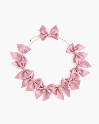 Pink Bow Necklace