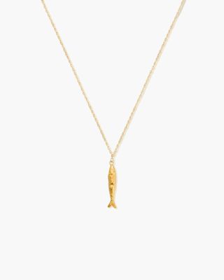 Gold Anchovy Necklace