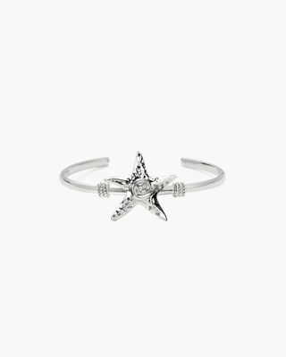Silver Starfish Bangle